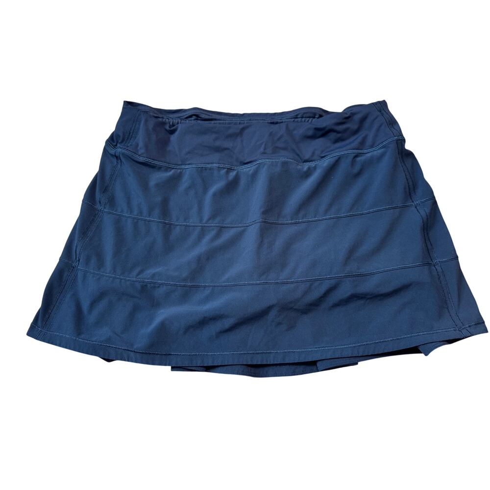 Lululemon Pace Rival Mid-Rise Tennis Skirt Navy Blue Women's Size 10 Skort - Picture 2 of 9